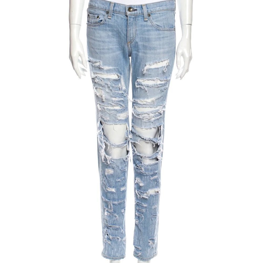 rag & bone | Mid-Rise Skinny Jeans